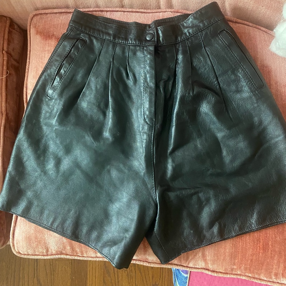 Gorgeous vintage leather shorts